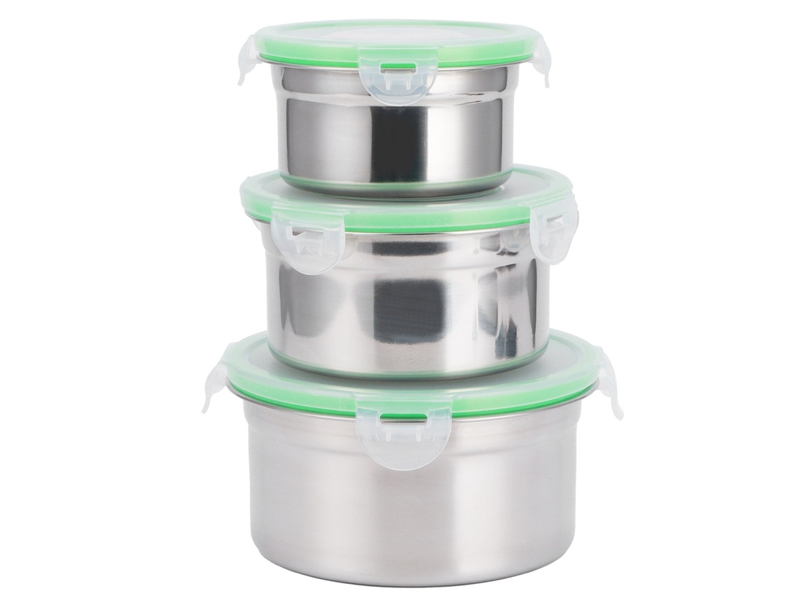 Caixa de Armazenamento LAXISCREED para Geladeira 304 Inox