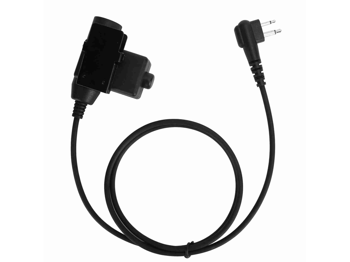 Adaptador de Fone Mali U94 Ptt 2pin, compatível com Motorola GP88, GP300, GP3688, EP450