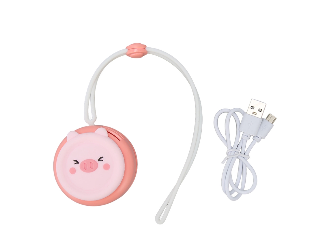 Ventilador Colgante para Cuello Recargable Mini com 3 Níveis Ajustáveis e Cordão Ajustável, Ideal para Exterior