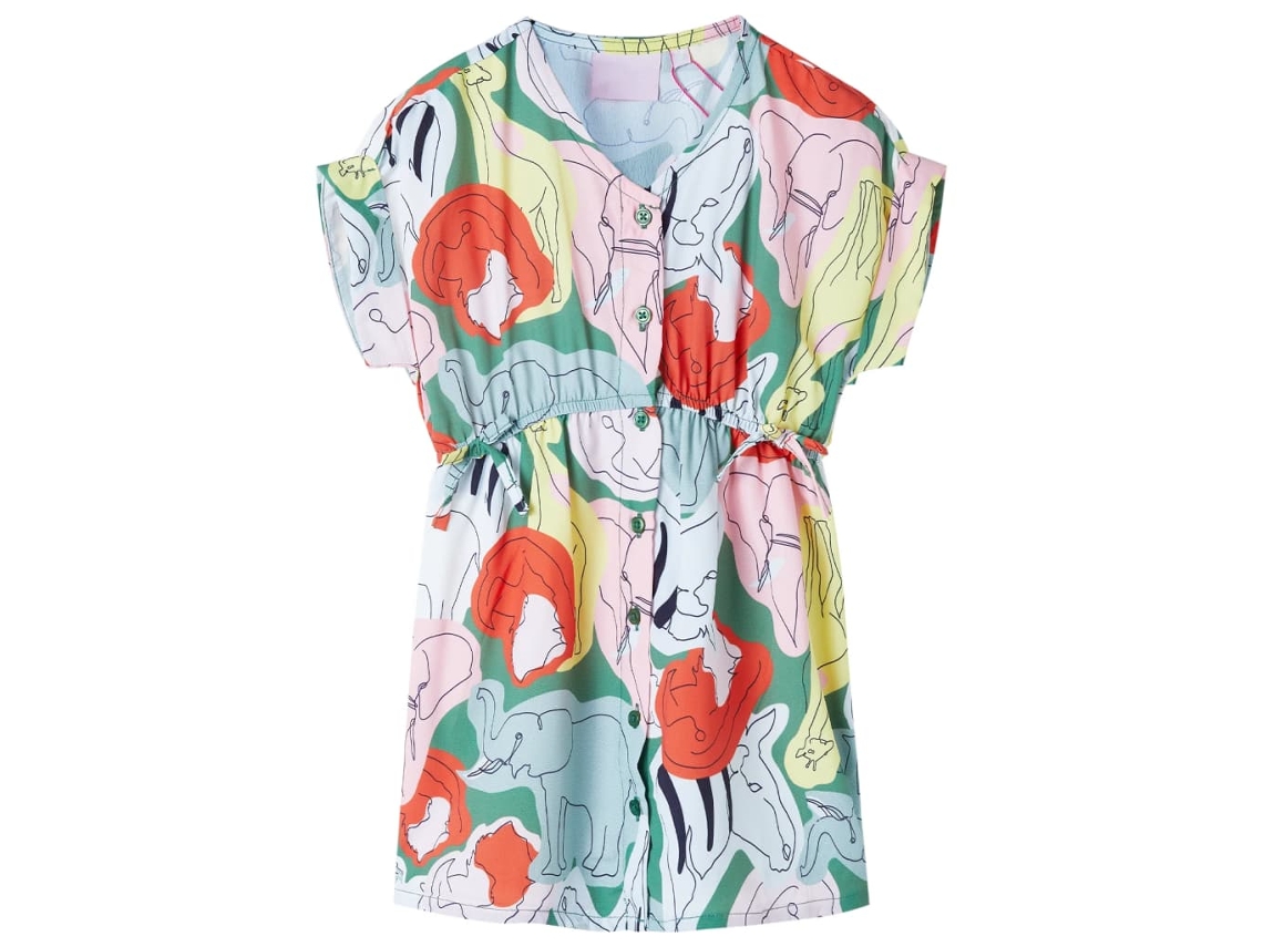 Vestido De Criança Verde 116
