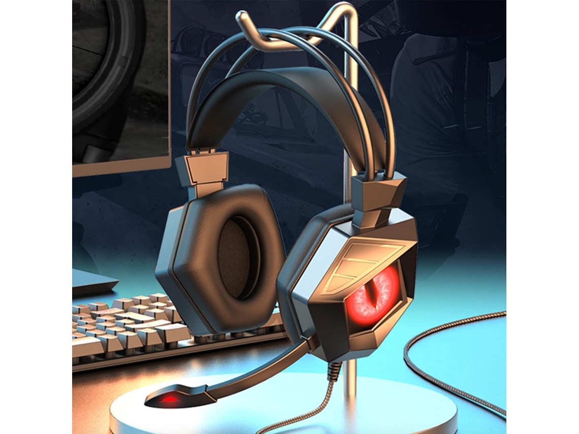 Fone de Ouvido Gamer com Fio, Som de Alta Qualidade SFUSHOS