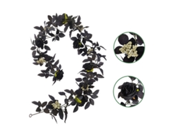 Vinha de Rosa Artificial Garland 180cm Decorativa Pendente para Halloween Natal | S/MARCA
