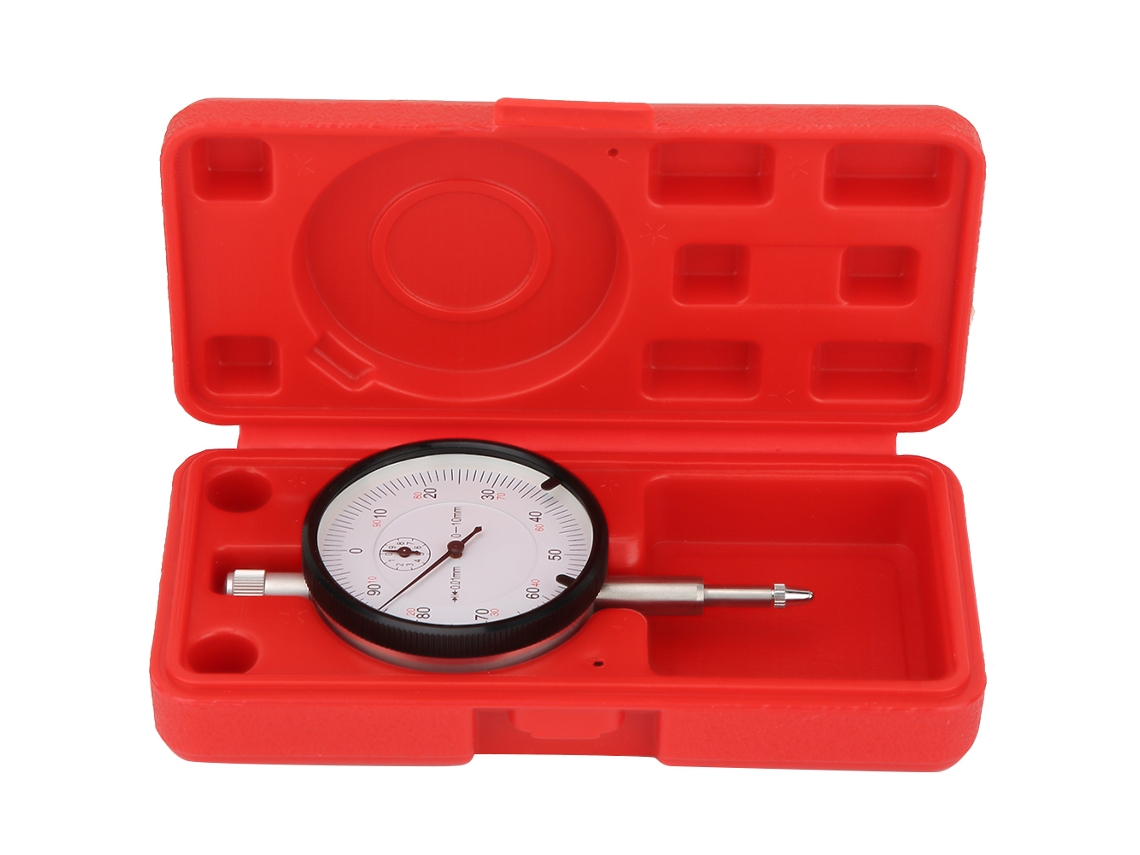 Indicador Dial De Prueba Métrica Com Precisão De 0.01mm, Contato Vertical, Intervalo De 0-10mm