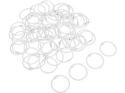 Conjunto De 60 Argolas Metálicas Para Pastas, 25mm, Transparentes, Ideais Para Folhas Soltas, Álbuns De Recortes