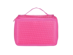 Estuche De Lapices Organizador 72 Huecos Cuadrado De 4 Capas Color Rosa Sketch Dibujo