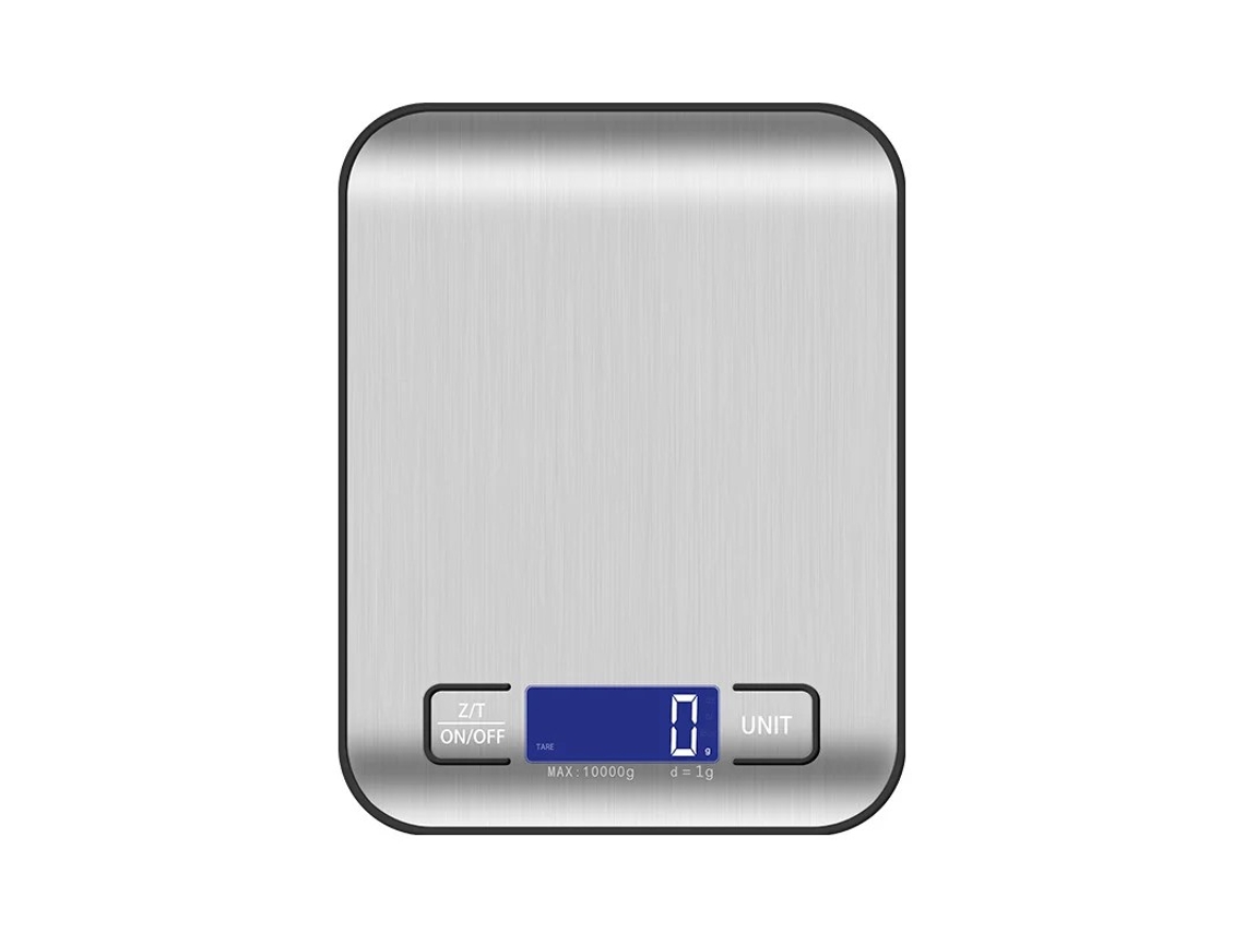 Balança De Cozinha Digital 5 Kg Com Colher Medidora, Display Lcd Aço Inoxidável, Multifuncional Para Cozimento E Culinária Acessórios Doméstica