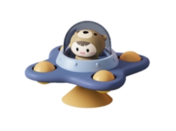 Brinquedo Giratório De Ventosa Infantil Educativo Sensorial Para Banho 1-3 Anos Urso