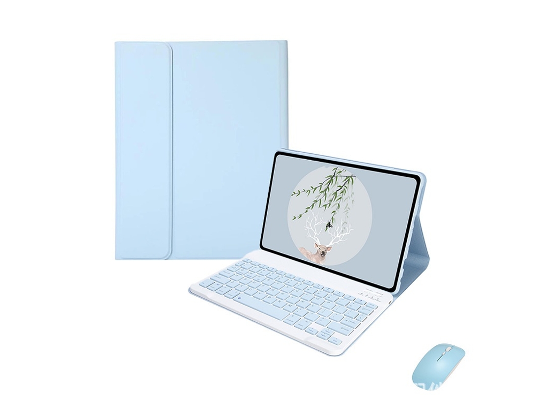 Elysve Capa Com Teclado Bluetooth Para Xiaomi Pad2 11 ", Com Teclado E Rato Bluetooth (azul Celeste) (2025)