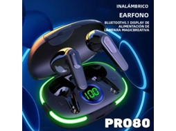 Fones de Ouvido Sem Fio Bluetooth 5.3 Microfone Controles de Toque Cancelamento Ruído MDUG