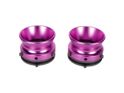 2pcs Adaptadores de Eixo Nab 1/4 10 Polegadas para Reel To Reel Studer Revox B67 Akai Teac Alumínio Roxo