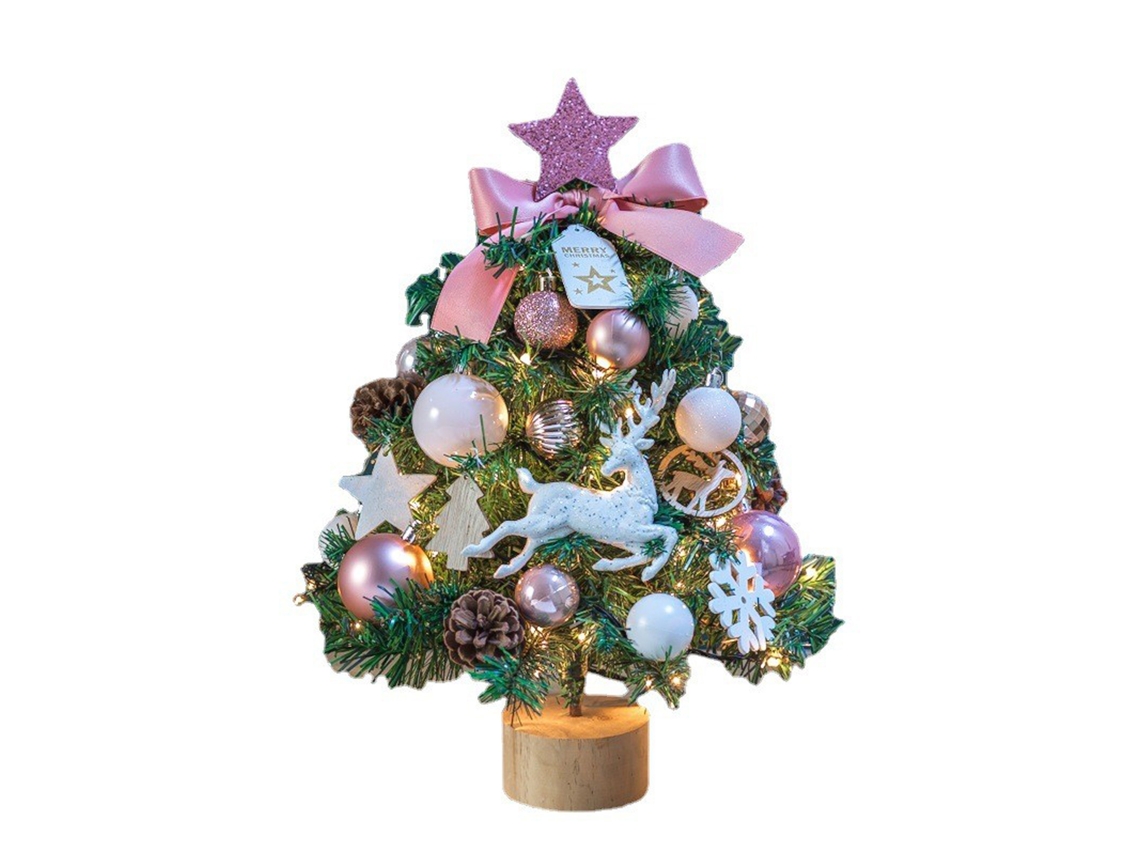 Laxiscreed Árvore De Natal De Mesa 45cm Com Luzes De 3m E Necessita De 3 Pilhas