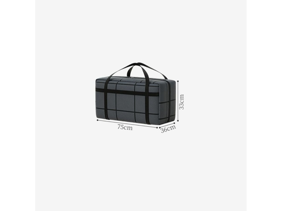Saco Para Guardar Cobertores E Roupas, Organizador Doméstico, 75x36x33cm