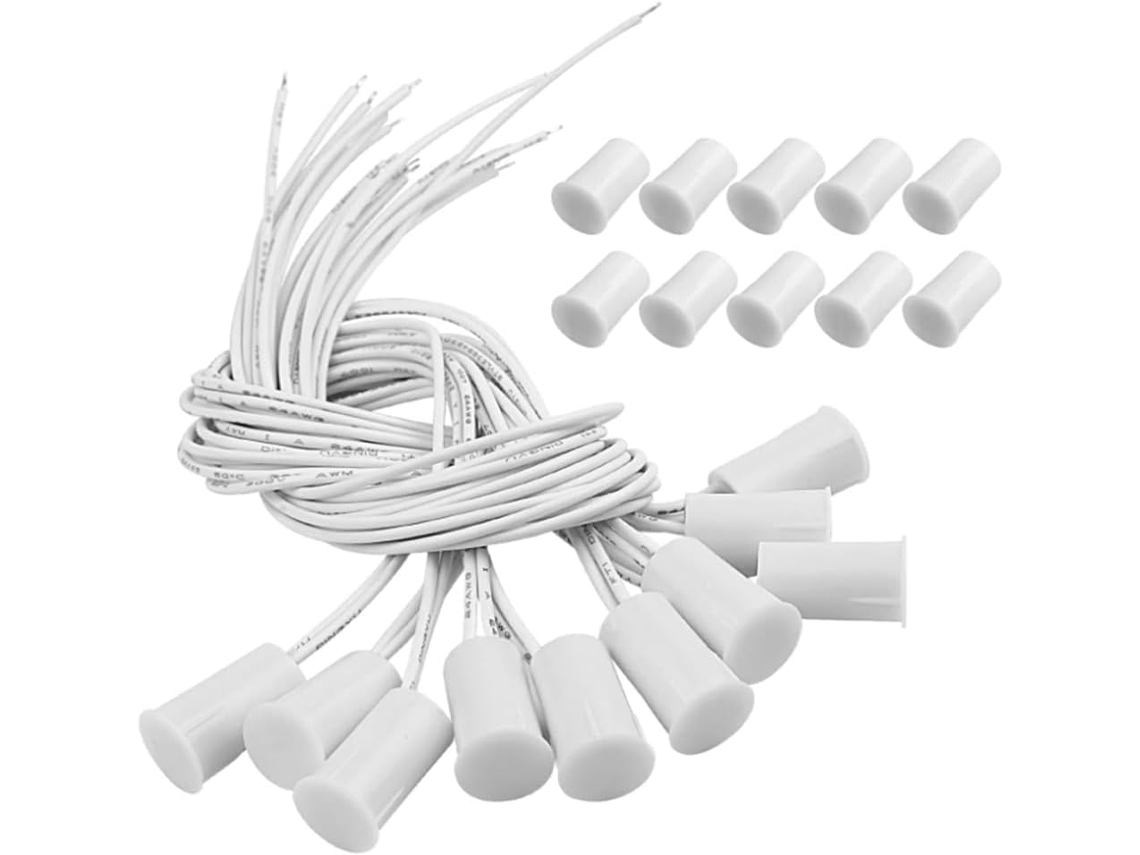 Magnético De Porta Embutido Rc-33 Nc Com Fio Segurança, Sensor Colorid