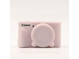 Capa Protetora Silicone HEXINYIGJLY para Canon Powershot Sx740/sx730leve, Antirriscos Rosa Gelatinoso