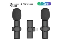 (ios 1 A 2) Mini Microfone De Lapela Sem Fio, Suporta Gravação De Áudio E Vídeo, Acompanha Um Clipe De Fixação.