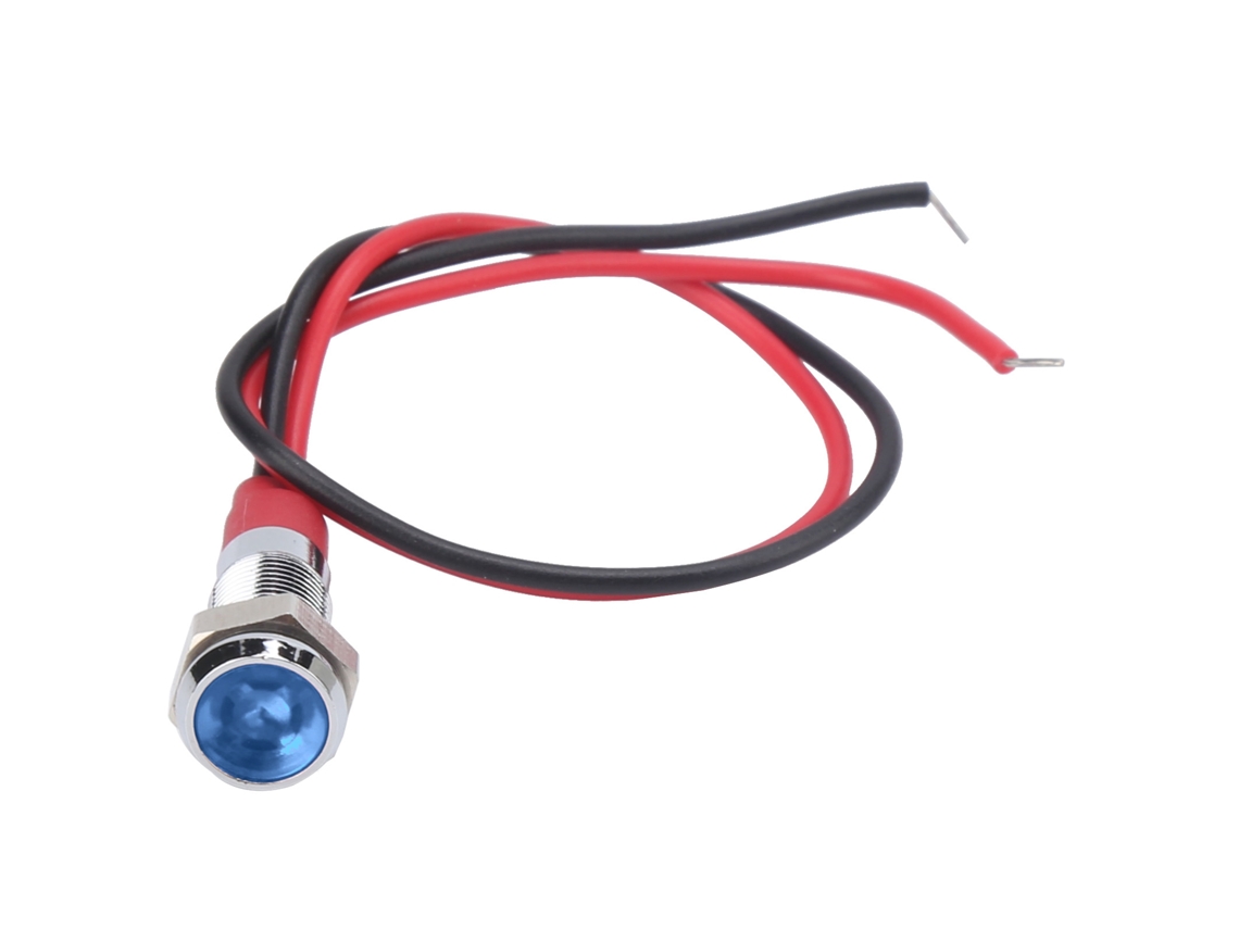 Laxiscreed Sinalizador Led Metálico 6mm À Prova D'água Para Máquinas E Painéis