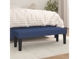 Vidaxl Banco 100x30x30 Cm Tecido Azul