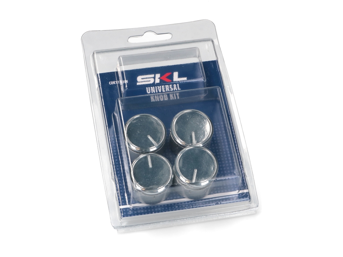 Kit de Puxadores de Cozinha Curtos Prata Fogão/placa a Gás Cok1756un (4 Peças)