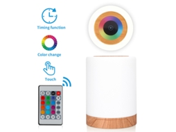 Luz Noturna Infantil Portátil, Recarregável Via Usb, Inclui 1 Controle Remoto, nas Cores Branca e Marrom. SIURN