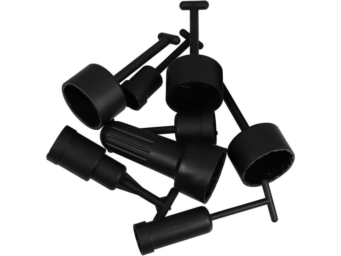 Conjunto De 8 Anéis De Fixação De Plástico Para Soquetes E14, E26, E27 E G9.