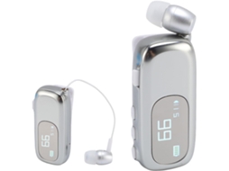 Fone De Ouvido Bluetooth Retrátil Vbestlife, Com Cancelamento De Ruído, Visor Lcd E Função Mãos Livres Para Dirigir