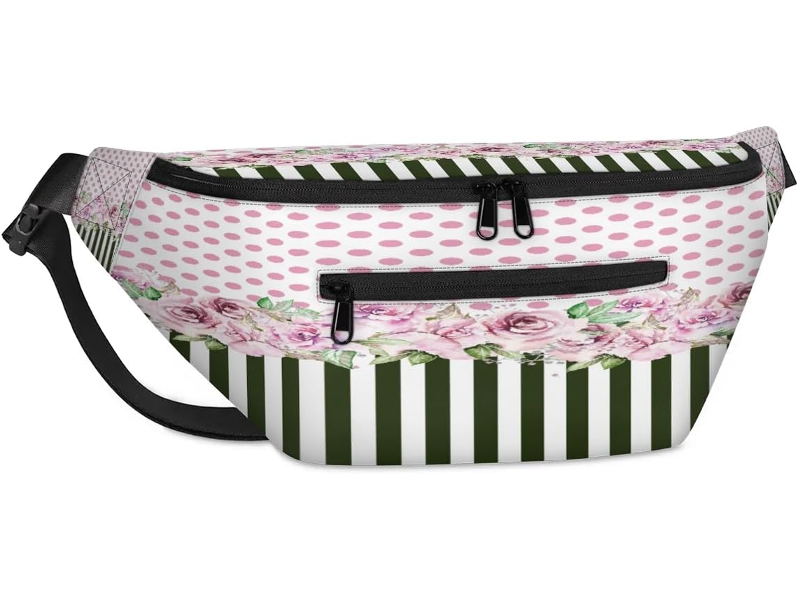 Bolsa Listras Bolinhas 38x25x19cm S/MARCA