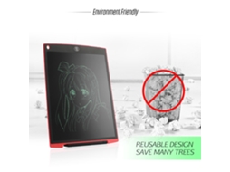 Tableta Digital Lcd De 12 Polegadas Para Escrever E Desenhar Portátil