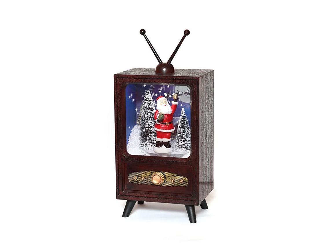 Mali boneca de Bola de Neve Musical Retro Mini com Luzes e Música Natalina para Decoração de Natal em Casa