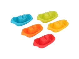 Primerox brinquedo de Barcos Empilhados para Banho com Cores Diferentes Educativo para Bebês 6+ Meses