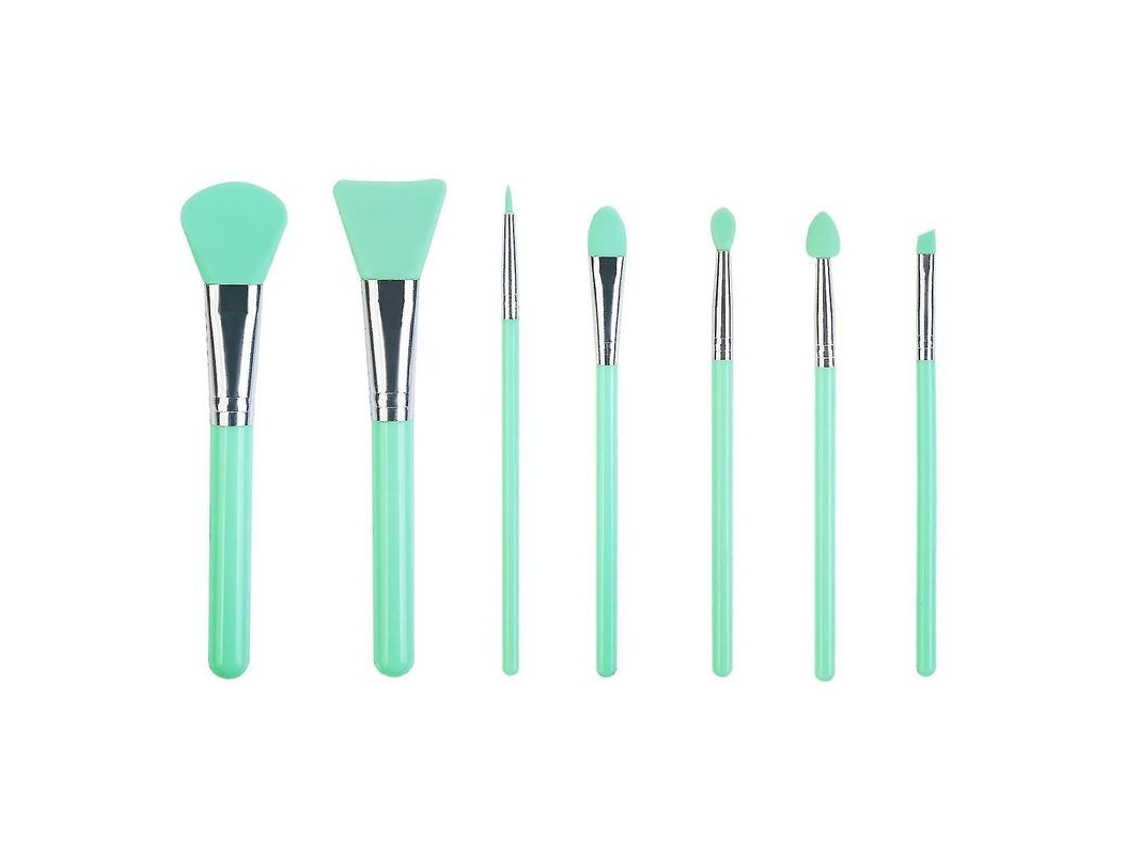 Kit de Pincéis de Silicone para Maquiagem Facial, Lábios, Olhos e Resina Uv Epóxi