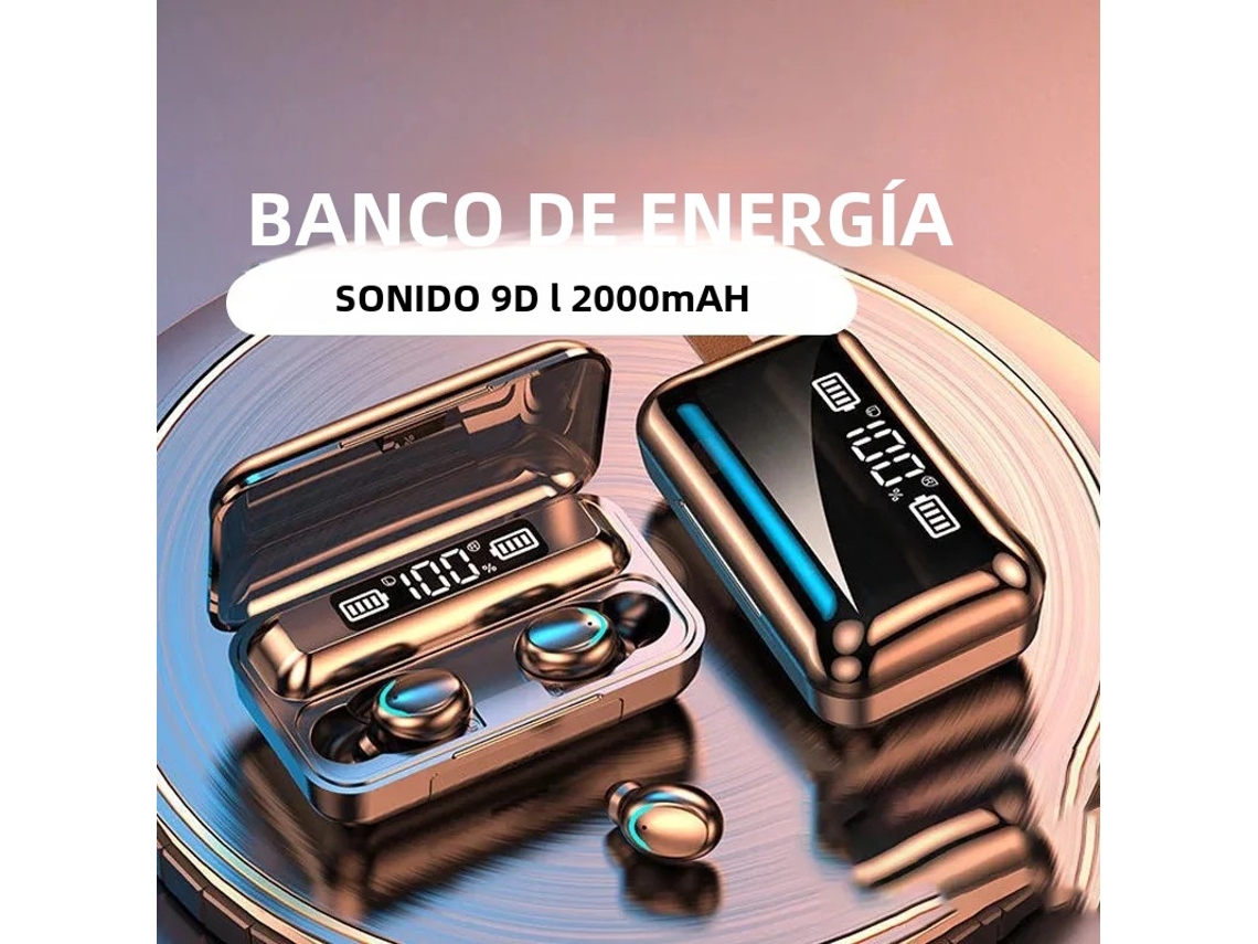 Fones De Ouvido Esportivos Sem Fio Bluetooth 5.3 Estéreo Hifi À Prova D'água, Com Microfone, Estojo De Carregamento E Cancelamento De Ruído.