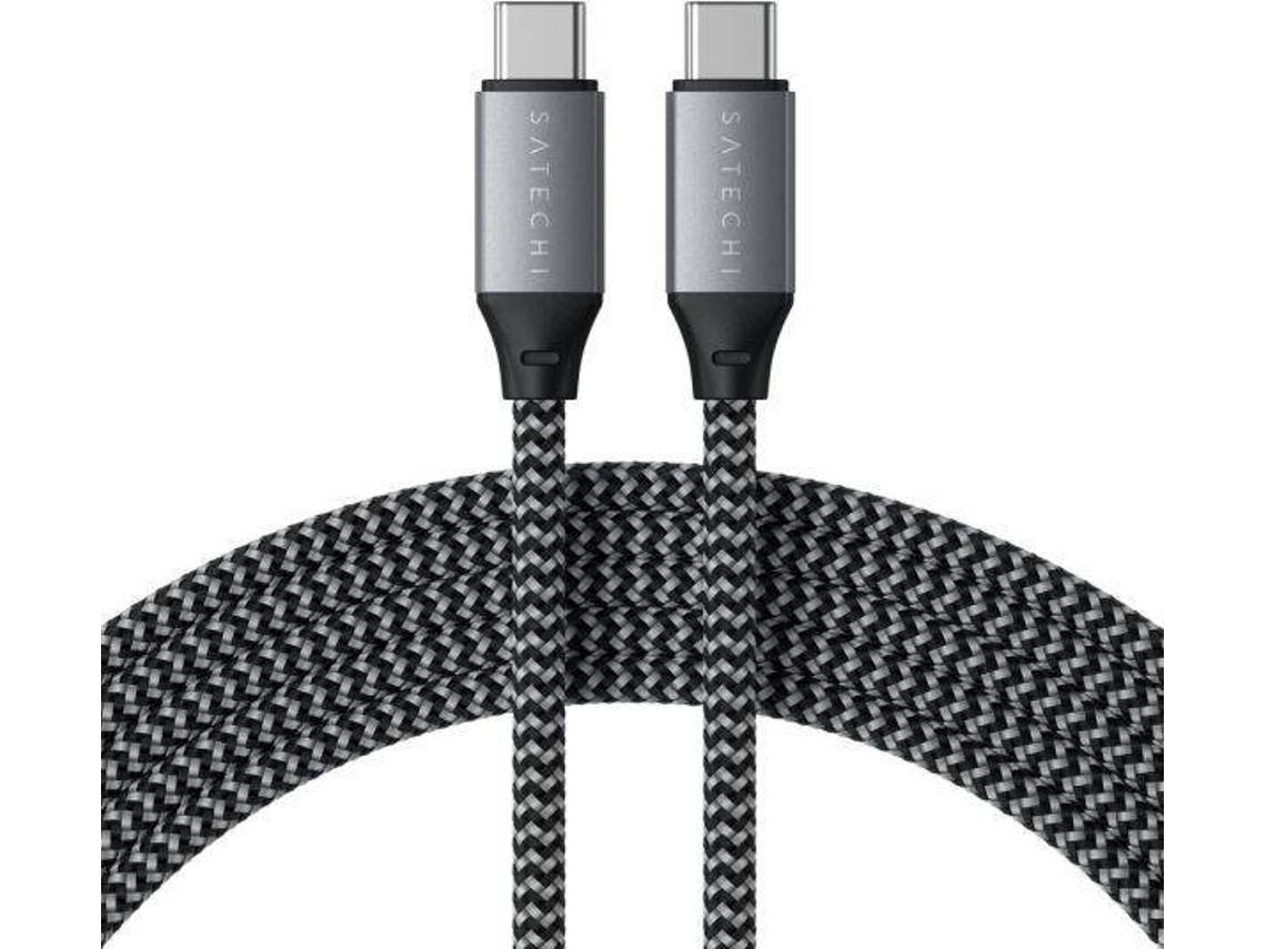 Cabo SATECHI 7466737 (USB-C - 2 m - Cinzento)