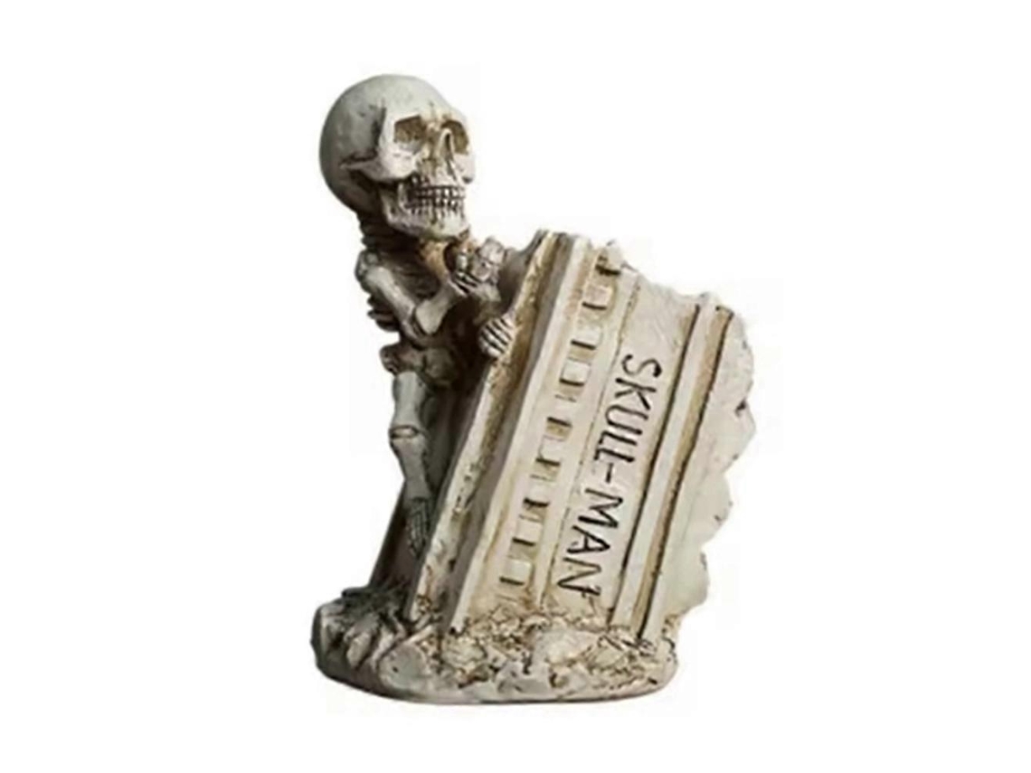 Suporte Para Pincel De Maquiagem Halloween Esqueleto Estátua De Resina Suporte Para Caneta Organizador De Mesa Para Canetas B Slowmoose