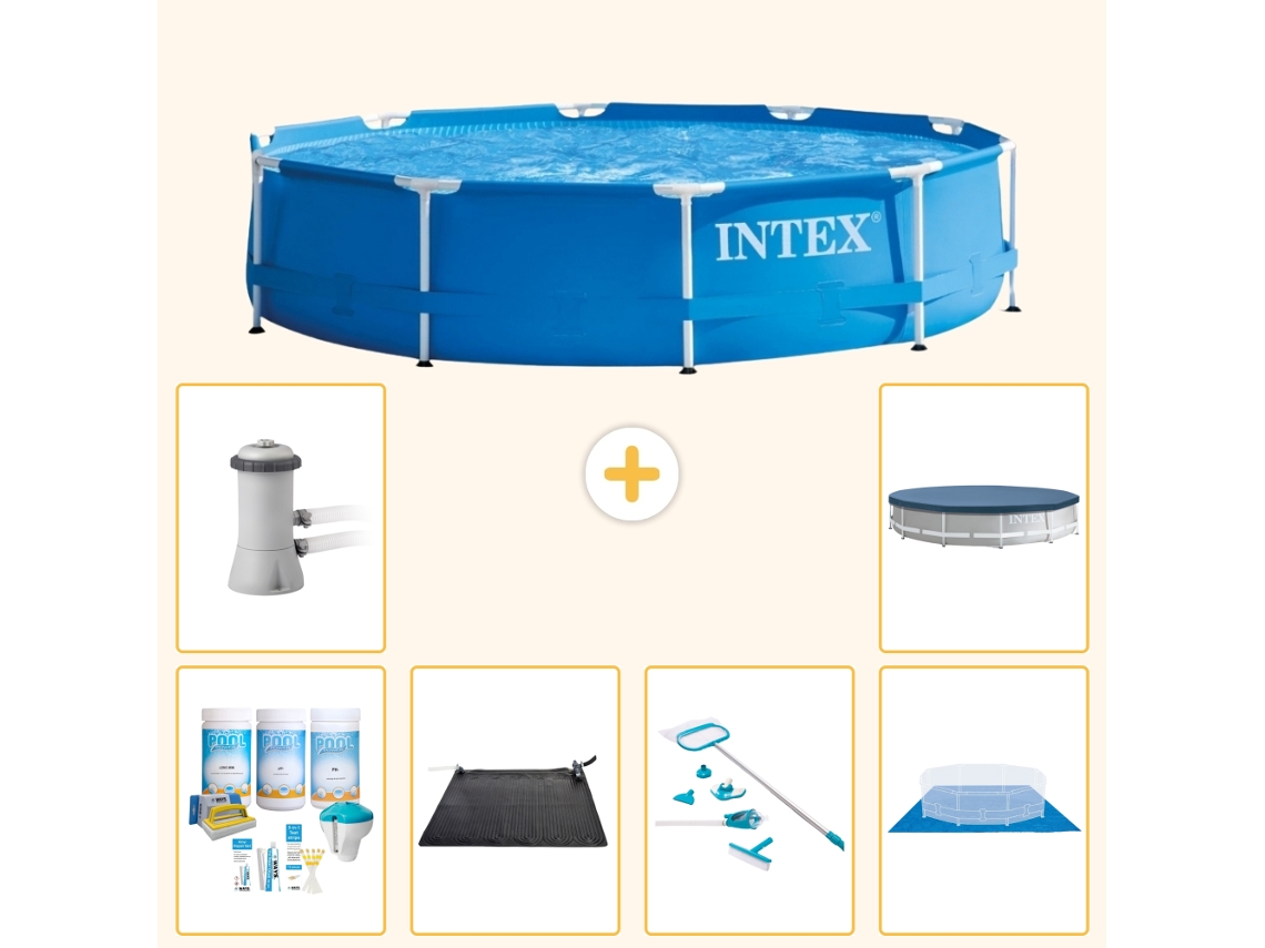 Intex Piscina Com Estrutura Redonda - 366x76 Cm - 7-peças S20428