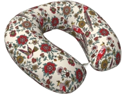 Travesseiro de Viscoelástica com estampa de flores, suporte leve, para viagens e carro