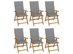 Folding Chair, Folding Chairs Vidaxl Cinzeto Madeira (120 X 50 X 3 Cm)