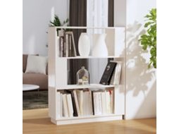 Vidaxl Estante/divisória 80x25x101 Cm Pinho Maciço Branco