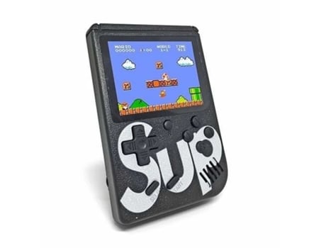 Consola De Jogos Portátil “sup” Com 400 Jogos Retro, Saída Av Para Tv E Comando Extra Retro Sup Preto