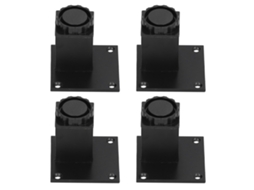 Primerox 4pcs Perna de Móvel Ajustável Altura Liga de Alumínio Quadrada para Sofá Armário 60mm