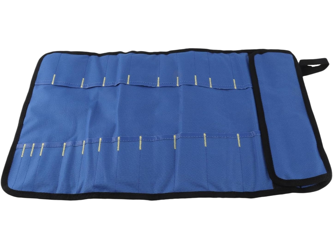 Bolsa para utensílios de cozinha Enrolável Chef, armazenamento portátil em tecido Oxford para Garfos, bolsa culinária de viagem.
