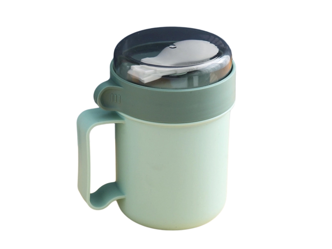 Copo Térmico 500ml Para Sopa, Portátil, À Prova De Vazamentos, Com Parede Dupla A Vácuo, Ideal Para Escola, Escritório E Uso Externo
