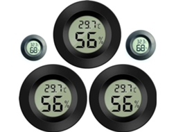 Conjunto De 5 Mini Termômetros E Higrômetros Para Medição De Temperatura E Umidade