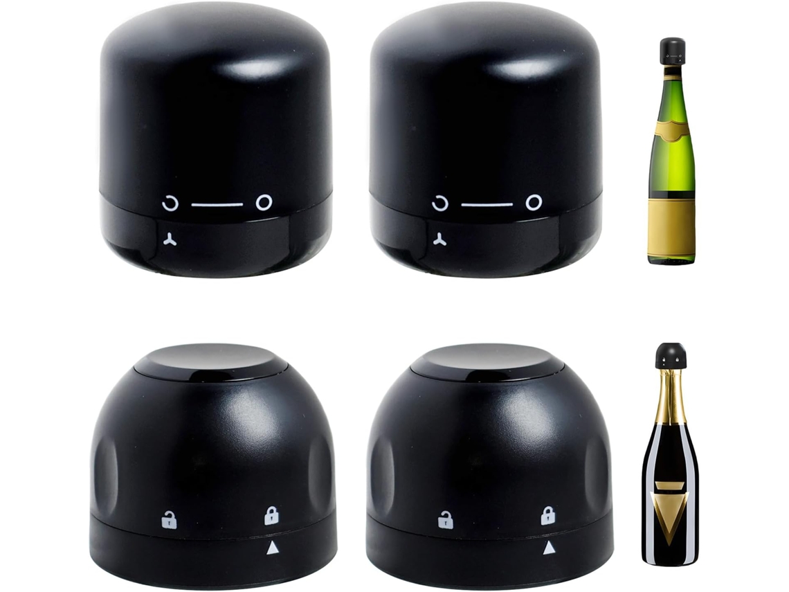 12 Rolhas de Silicone Reutilizáveis para Cerveja BRILVIBERA