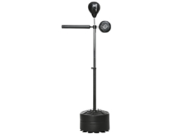 Bola De Soco Ajustável Em Altura, Rotativa De 360°, Incluindo Bandagens De Boxe, Preta, 80,5 X 48 X 163-205 Cm-pt