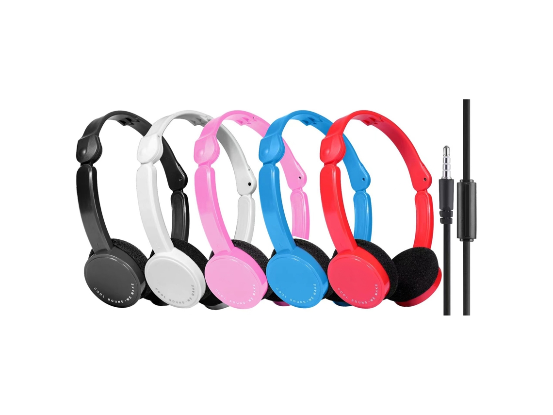 Fones de Ouvido com Fio 3.5mm Plegáveis LAXISCREED