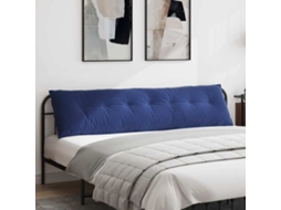 Vidaxl Travesseiro Para Costas Azul Polícia 200 X 50 Cm