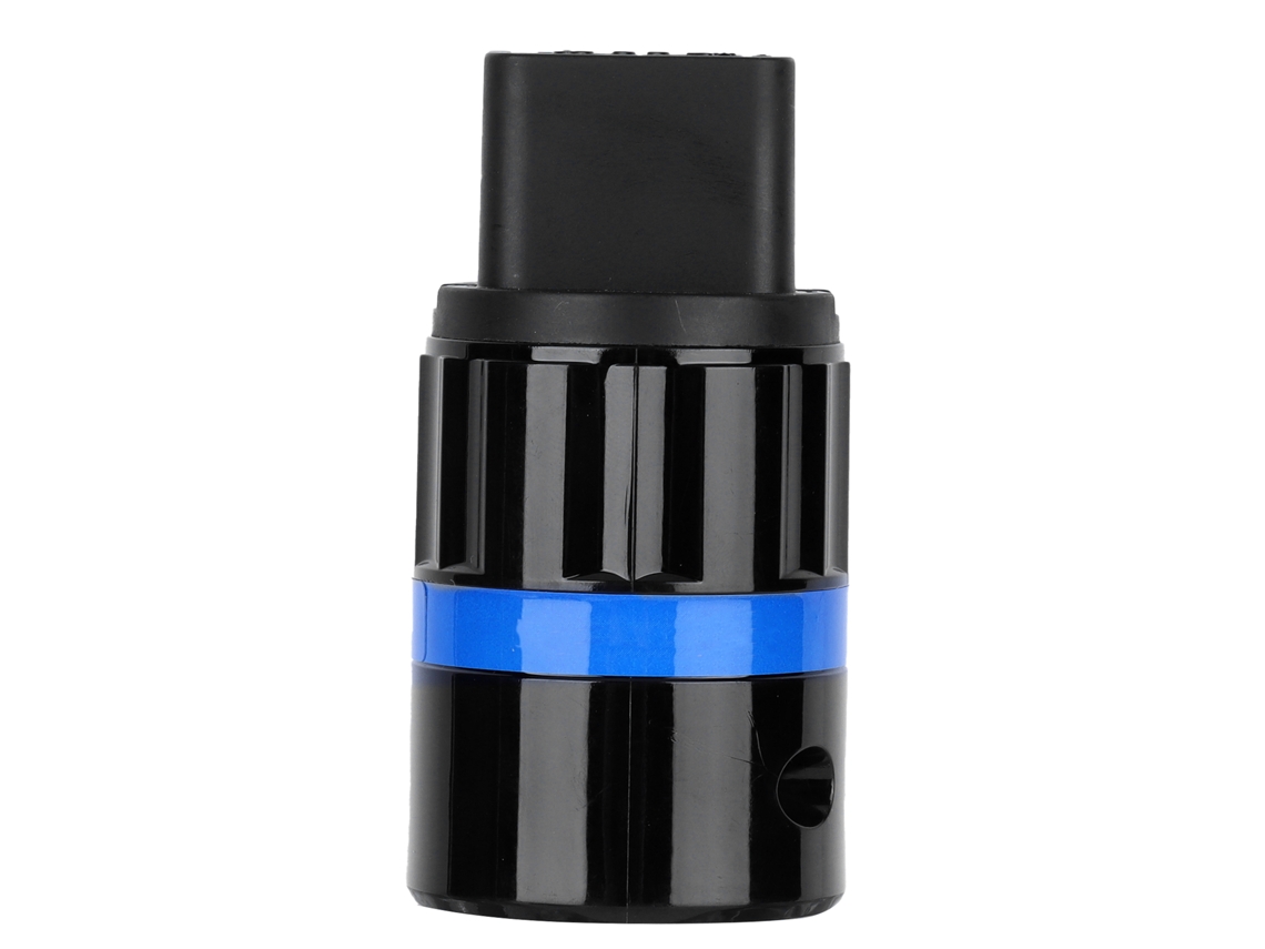 Conector Hembra Iec F124r, Cobre Puro, 20 A, Con Baño de Rodio para Cables de Audio Hifi Diy.