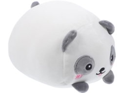 Almofada De Panda Pelúcia Branca Algodão Macio, Adorável.