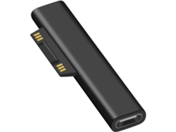 Carregador Saisiyiky Para Surface Pro 3/4/5/6/go Usb C 65w Preto
