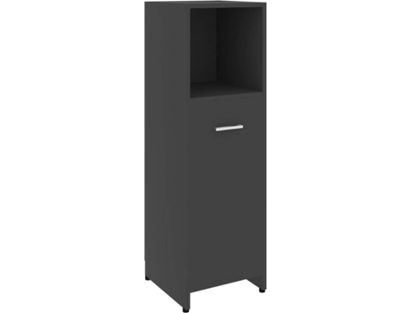 Armário VIDAXL 802590 (Cinzento - Aglomerado de Madeira - 30x30x95 cm)